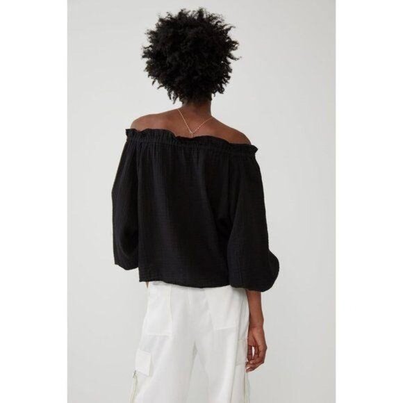 Zara Black Off The Shoulder Blouse - Picture 4 of 8